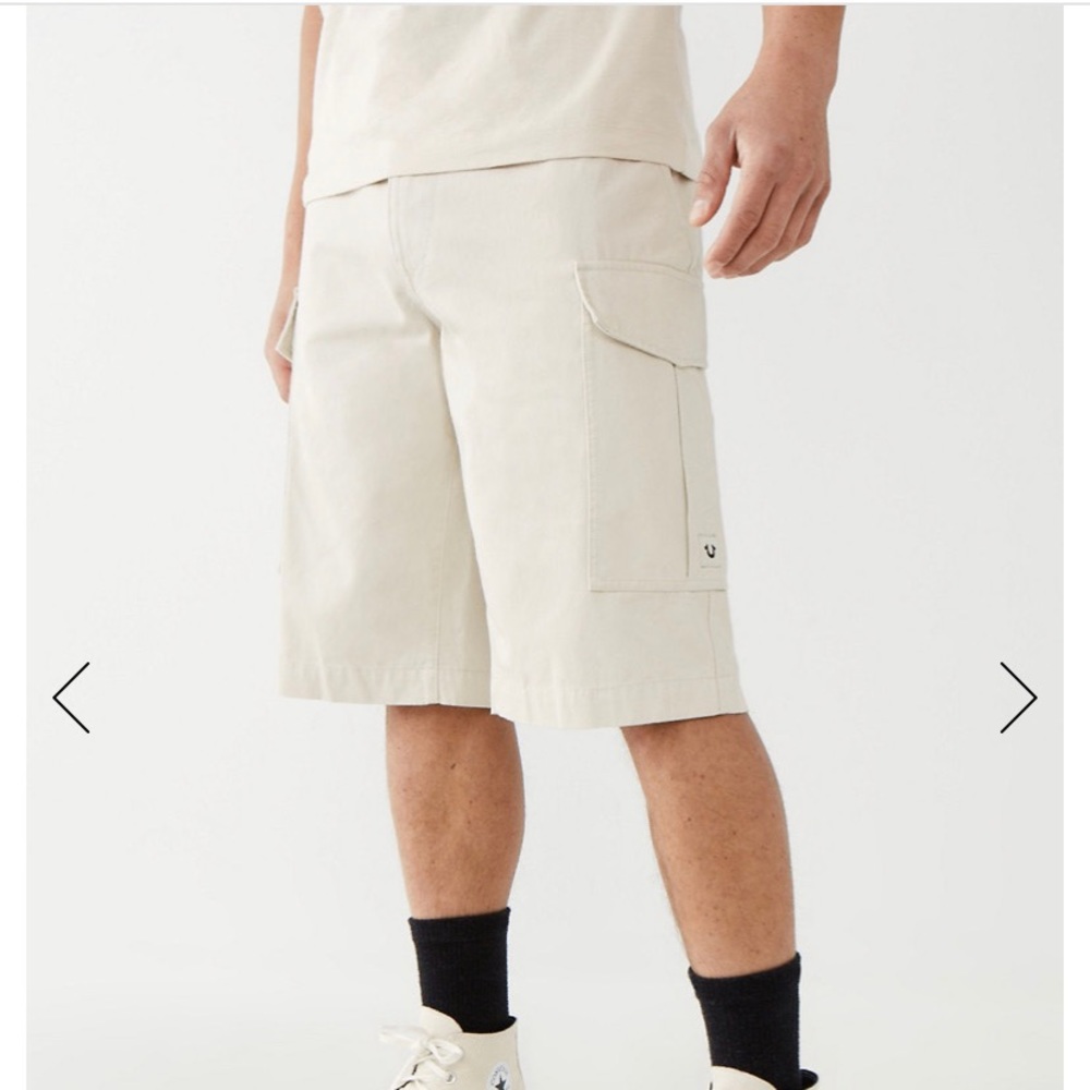 Men’s True Religion Cargo Shorts Size: 38 Waist / Color: Tapioca (Tan)